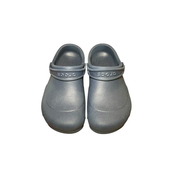 Crocs Men 9 Women 11 Bistro Work Clog Navy Blue Restaurant Non Slip Clog Shoe - Picture 3 of 11